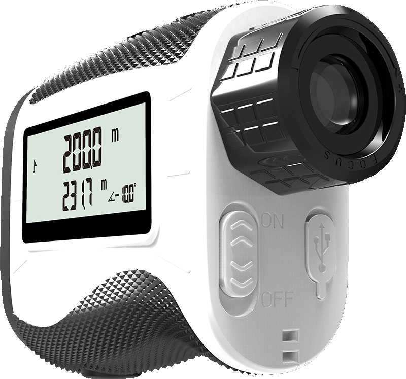 The Garmin golf rangefinder is a precise and reliable tool for measuring distances on the golf course.